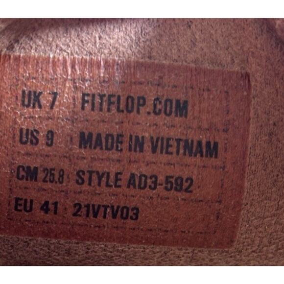 Fitflop Women's LuLu Leather Toepost Thong sandals AD3-592 Light Tan US Women 8 - Picture 9 of 9